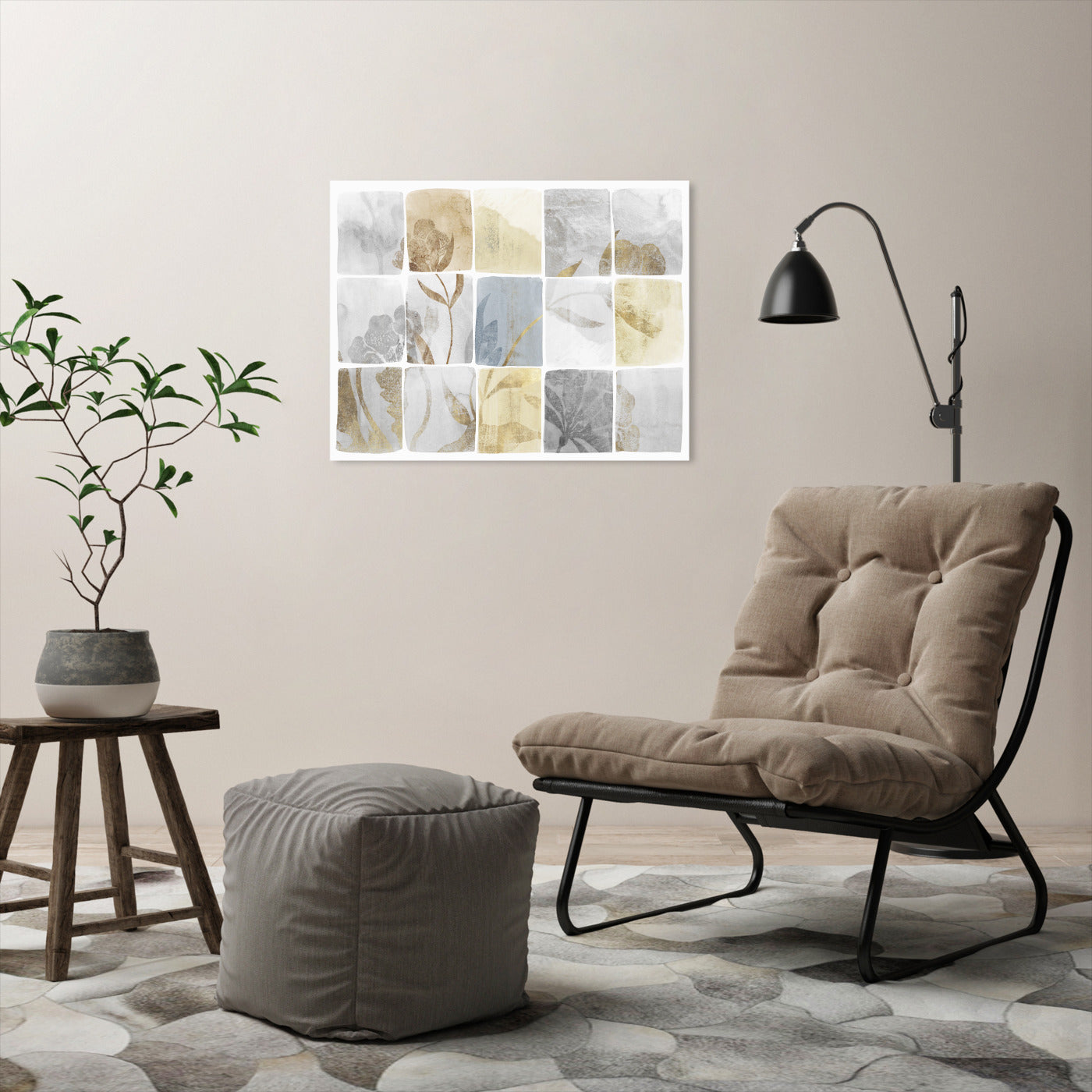 Neutral Titles by PI Creative Art - Wrapped Canvas - Americanflat