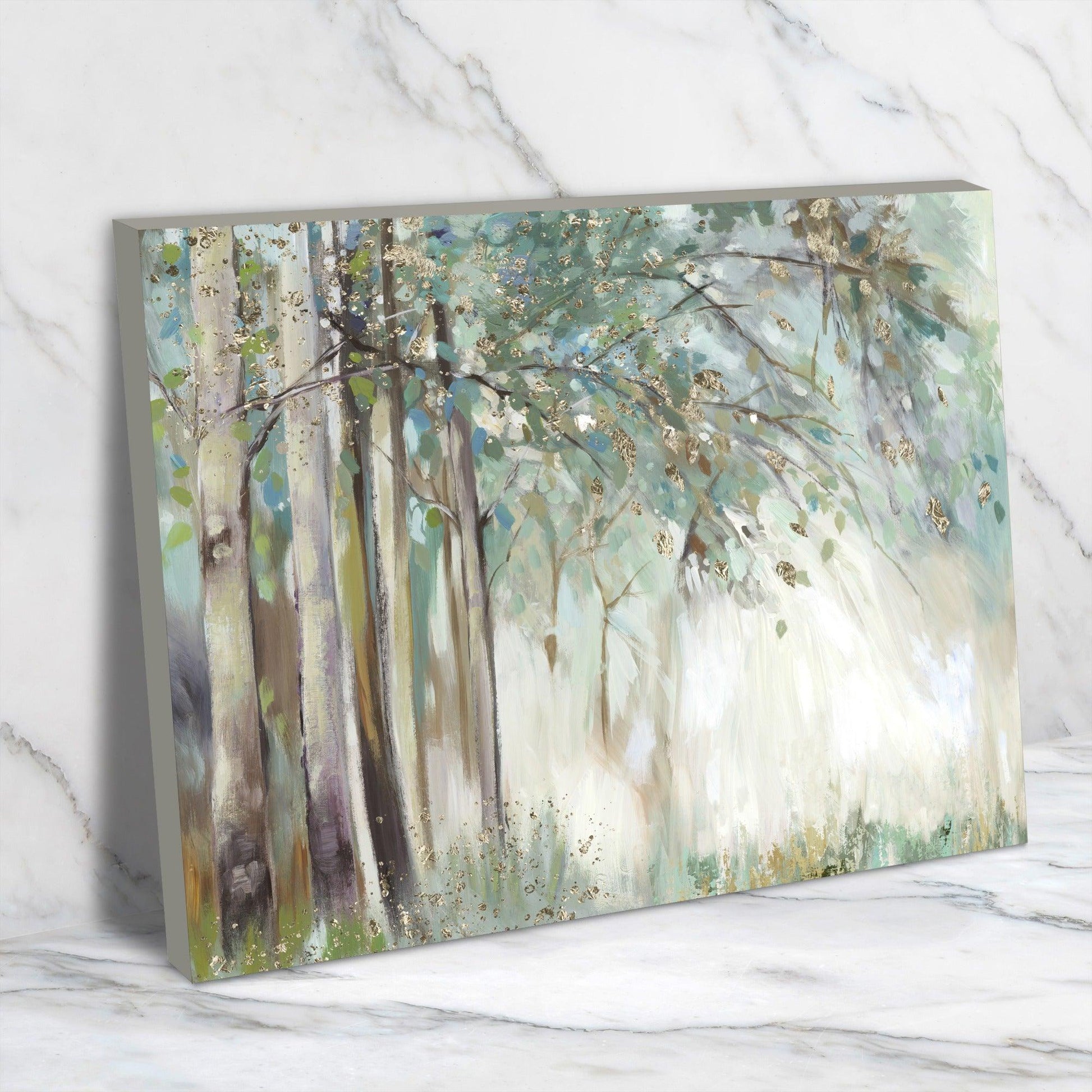 Silver Leaves by PI Creative Art - Wrapped Canvas - Americanflat