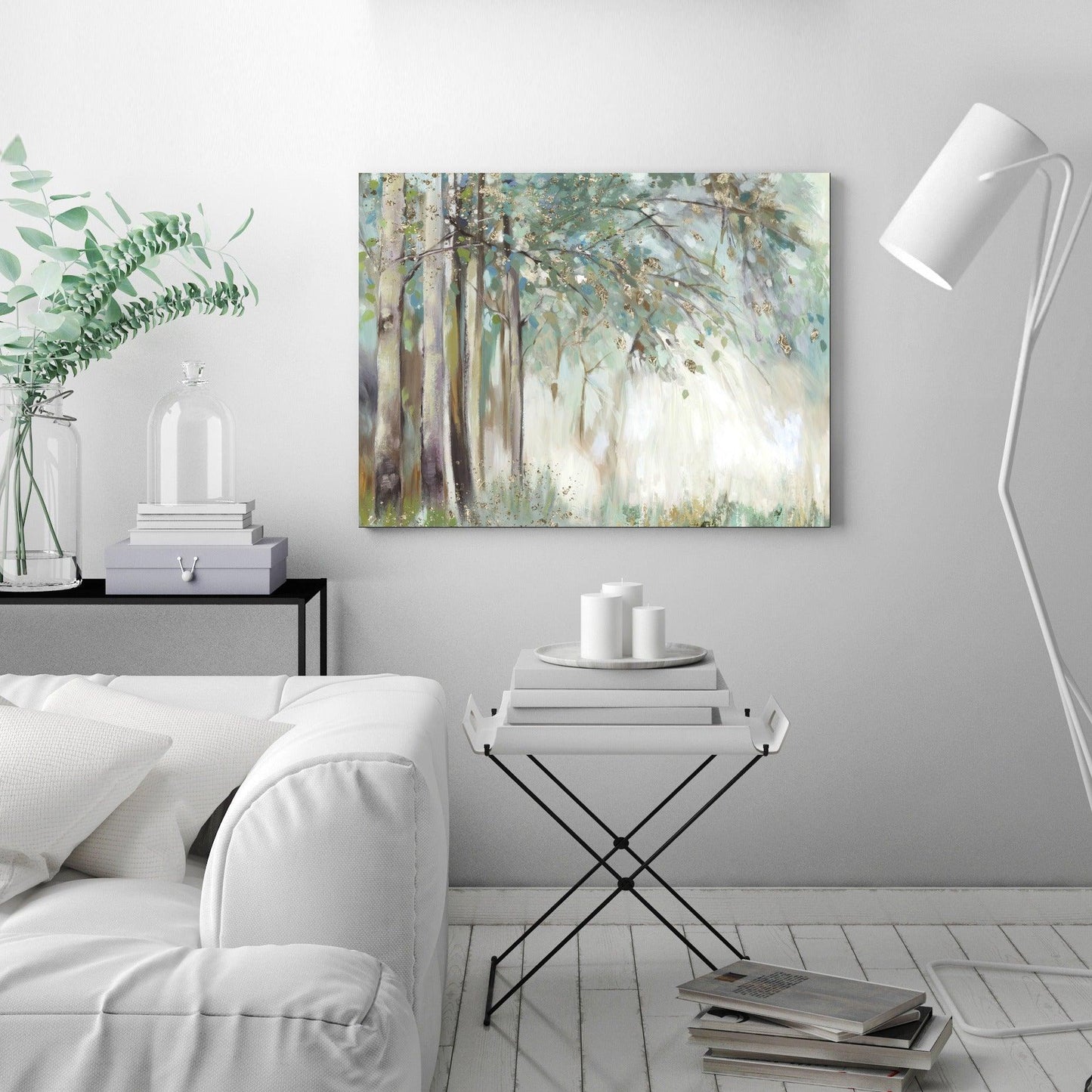 Silver Leaves by PI Creative Art - Wrapped Canvas - Americanflat