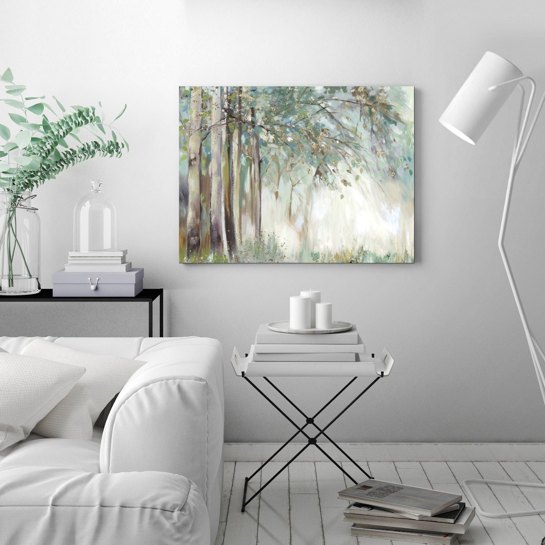 Silver Leaves by PI Creative Art - Wrapped Canvas - Americanflat