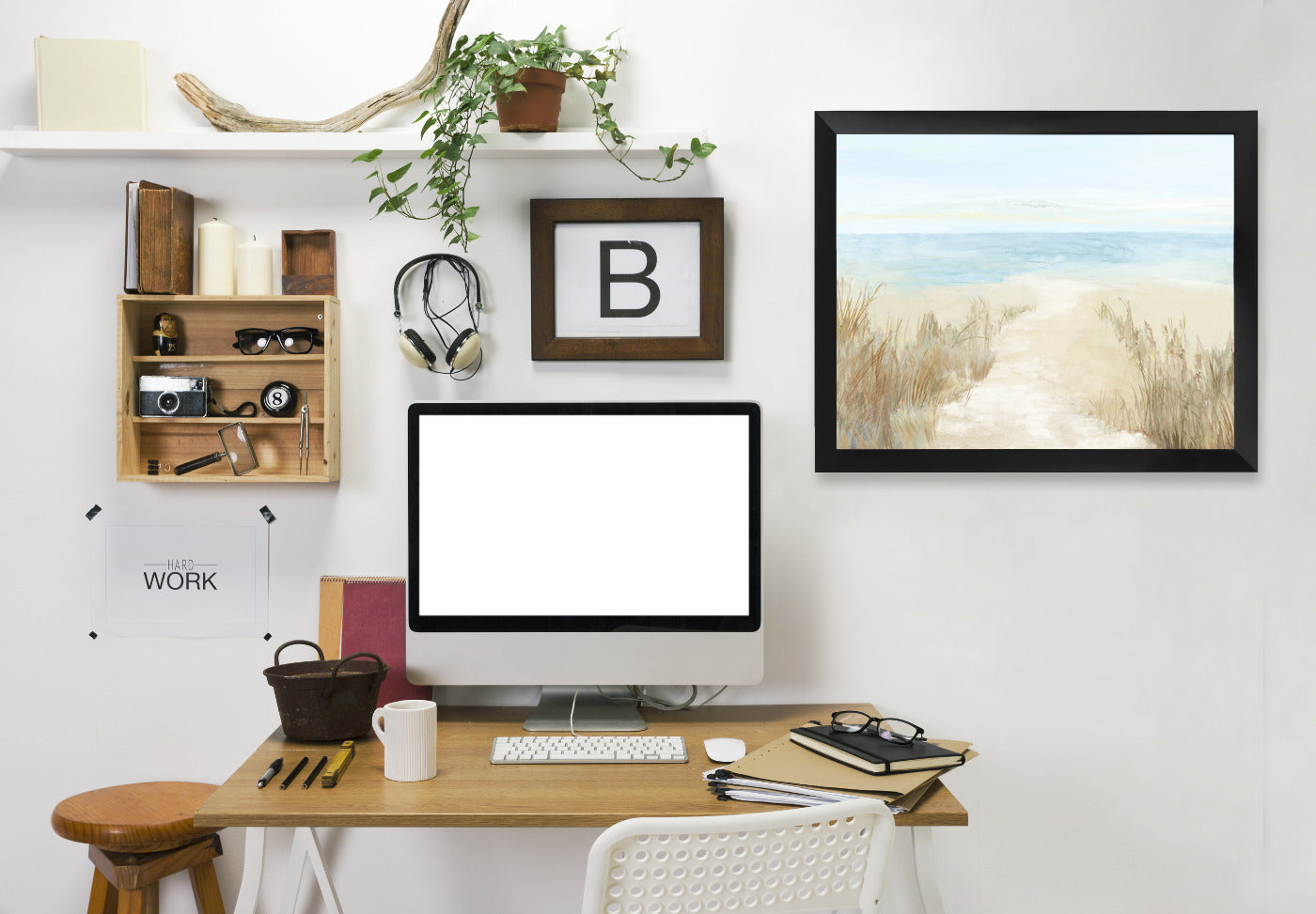 Sunny Beach I by PI Creative Art Framed Print - Americanflat