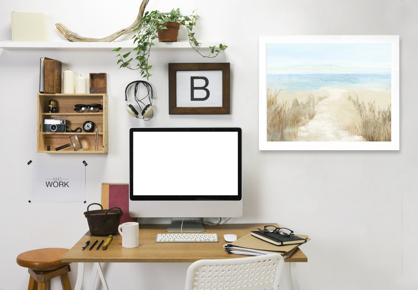 Sunny Beach I by PI Creative Art Framed Print - Americanflat