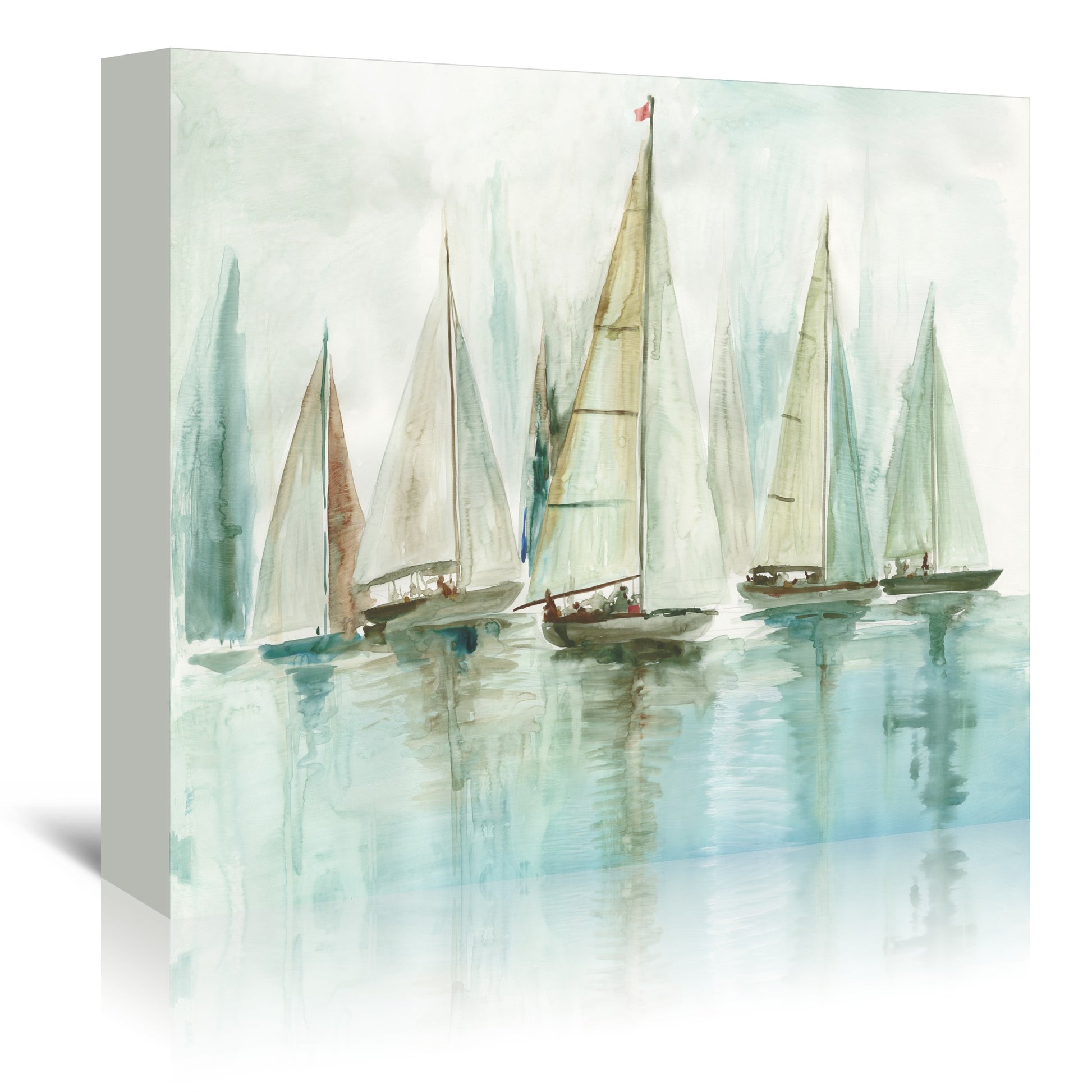 Blue Sailboats I by PI Creative Art - Wrapped Canvas - Americanflat