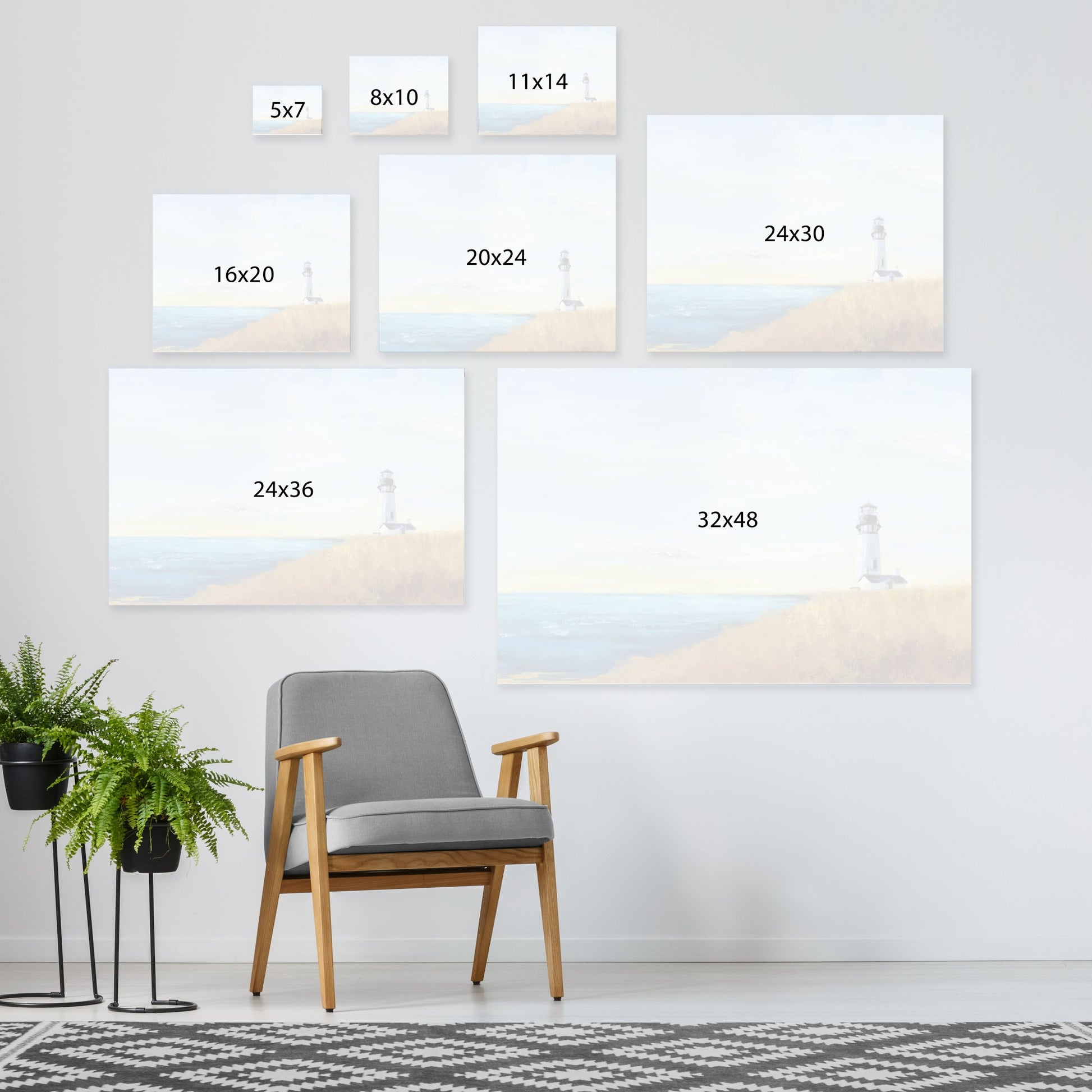 Ocean Lighthouse by PI Creative Art - Wrapped Canvas - Americanflat