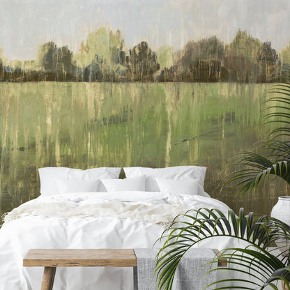 Peel & Stick Wall Mural - Green Field Iii By PI Creative Art