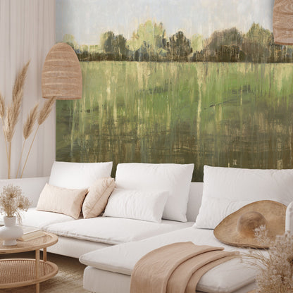 Peel & Stick Wall Mural - Green Field Iii By PI Creative Art