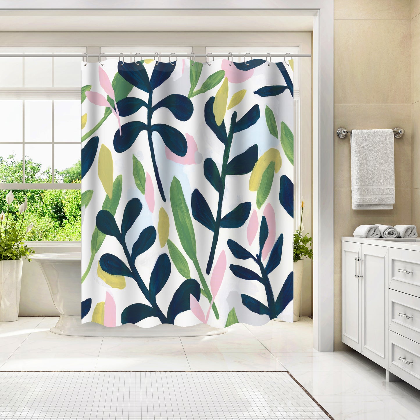 Into The Forest Ii by Pi Creative Art - Shower Curtain
