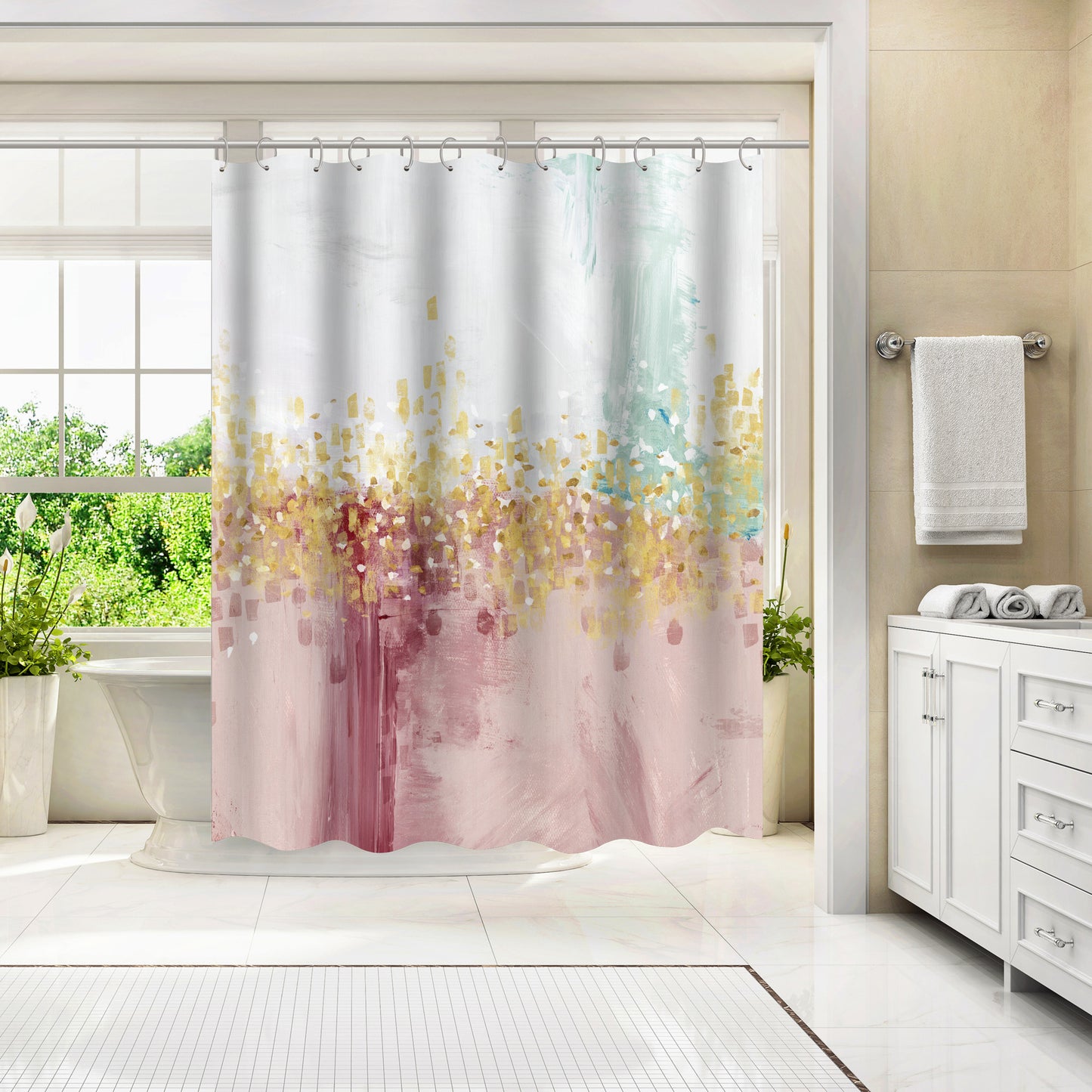 Mustn't Hurry I by PI Creative Art Shower Curtain