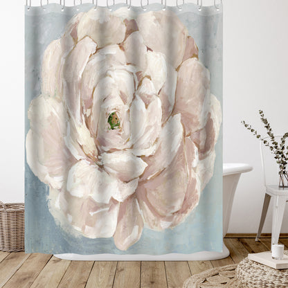 Pink Flower by Pi Creative Art - Shower Curtain