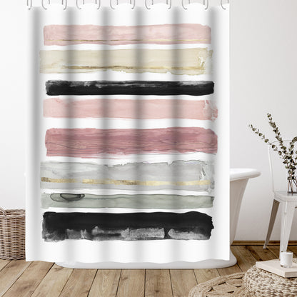 Rothko'S Stripes I by PI Creative Art - Shower Curtain