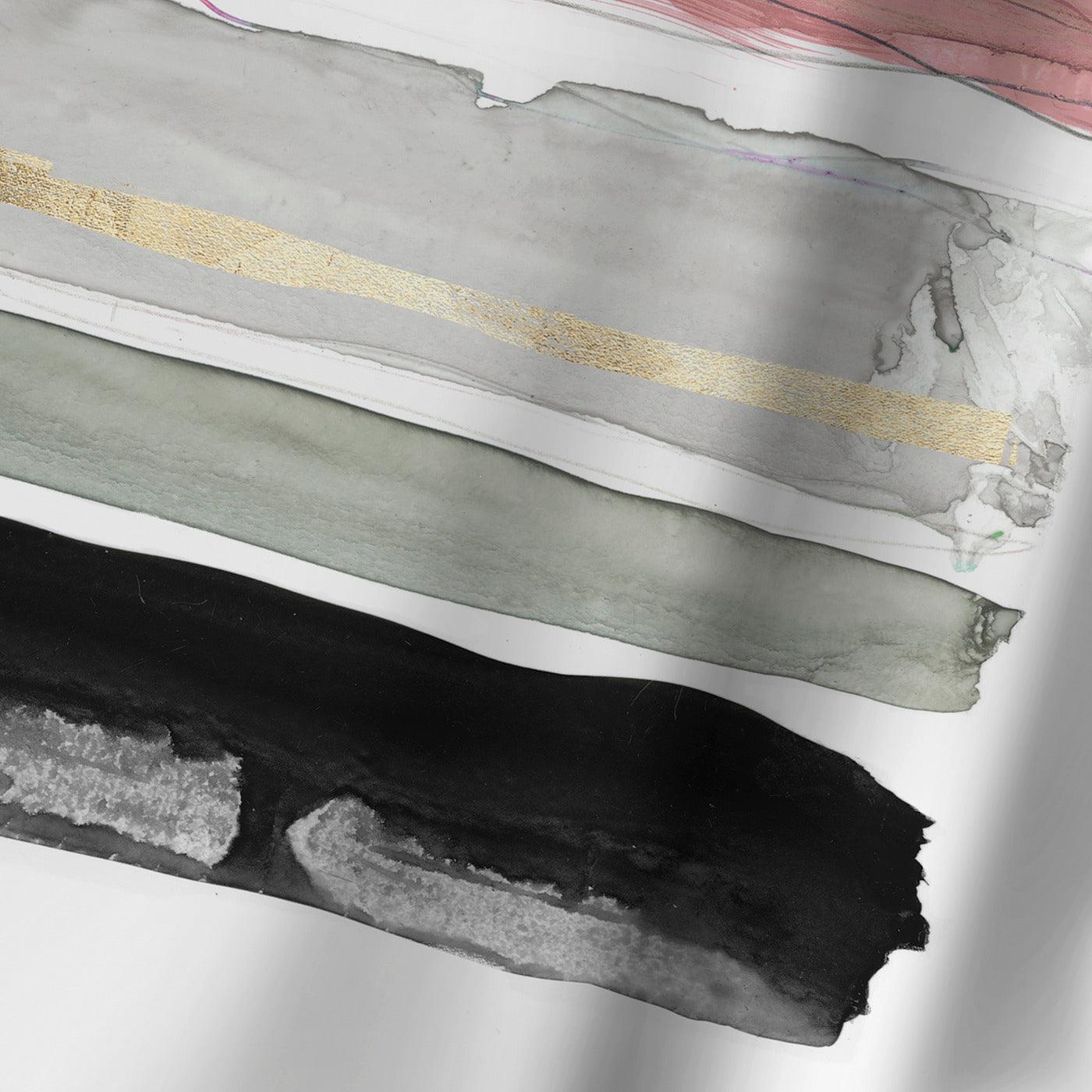 Rothko'S Stripes I by PI Creative Art Shower Curtain - Americanflat