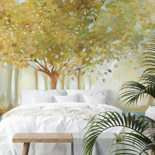 Peel & Stick Wall Mural - Forest River By PI Creative Art