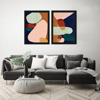 Stacking Pebbles by PI Creative Art - 2 Piece Framed Print Set - Americanflat