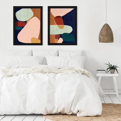 Stacking Pebbles by PI Creative Art - 2 Piece Framed Print Set - Americanflat