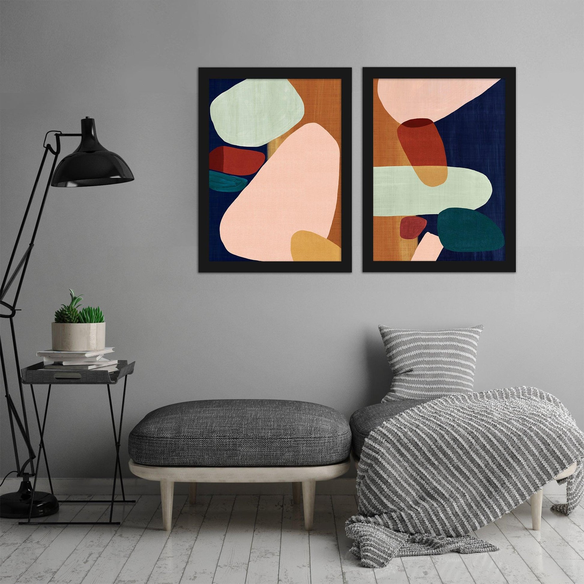 Stacking Pebbles by PI Creative Art - 2 Piece Framed Print Set - Americanflat