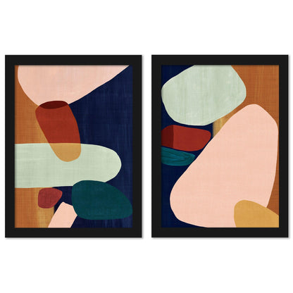 Stacking Pebbles by PI Creative Art - 2 Piece Framed Print Set - Americanflat