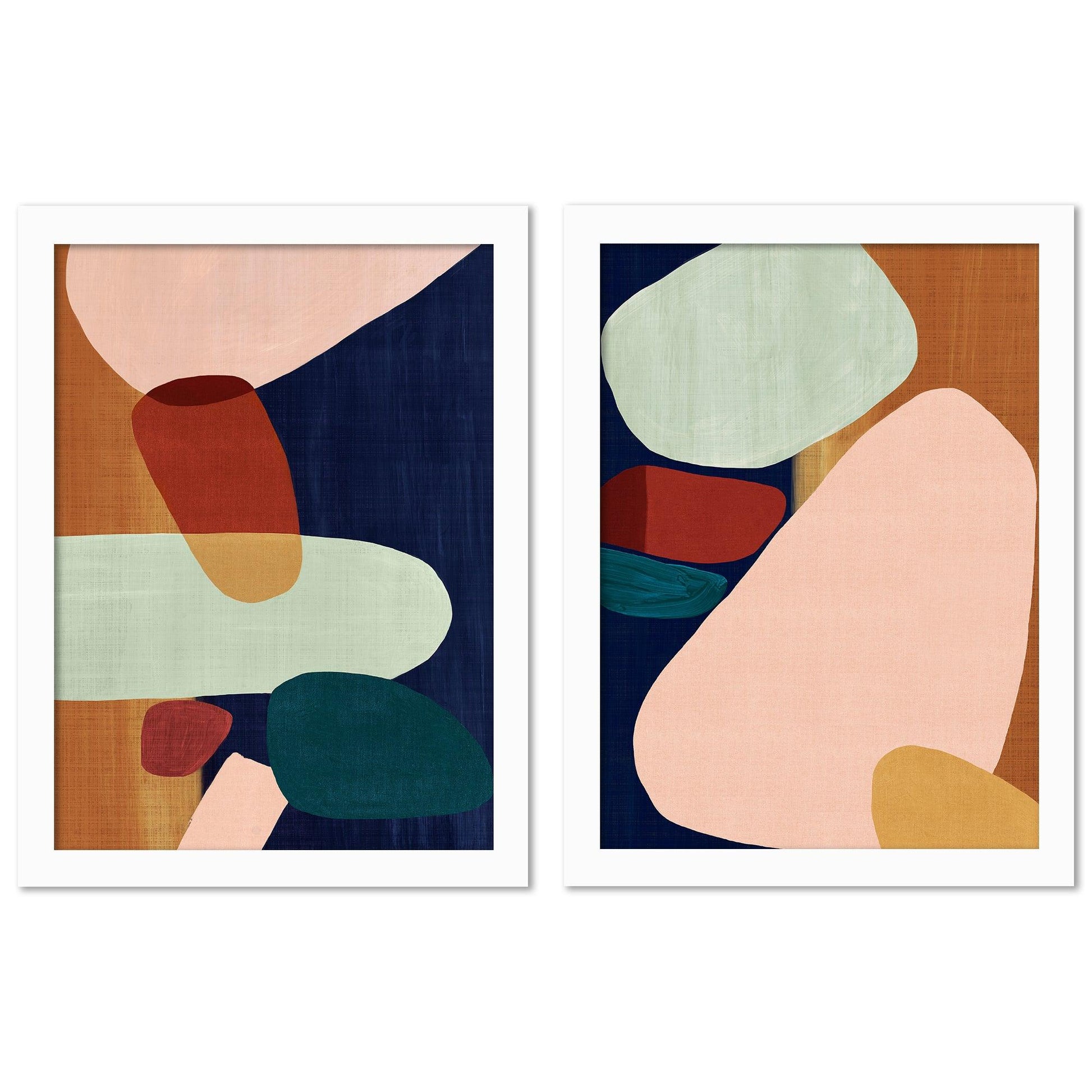 Stacking Pebbles by PI Creative Art - 2 Piece Framed Print Set - Americanflat