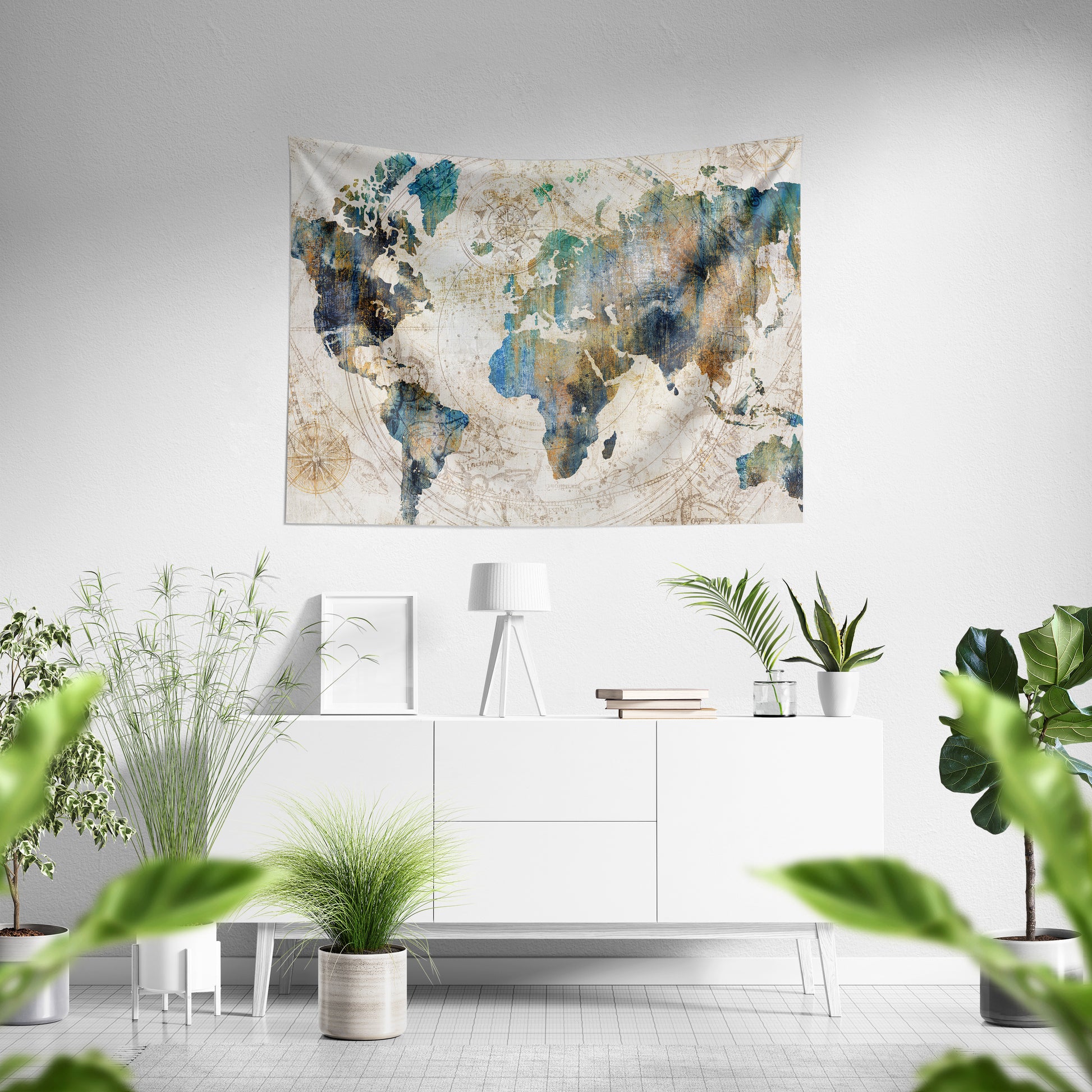 Celestial Map by PI Creative Art Tapestry - Americanflat