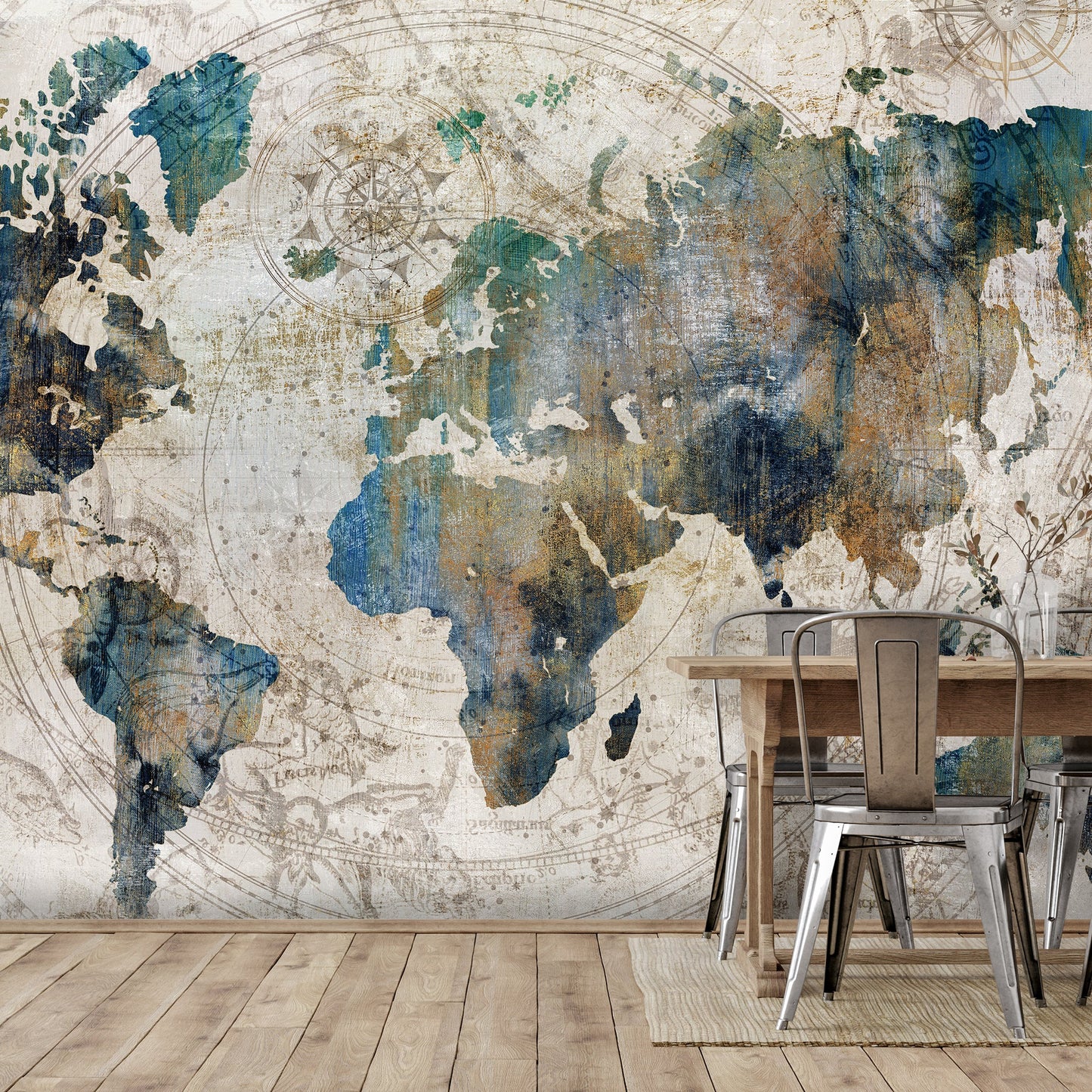 Peel & Stick Wall Mural - Celestial Map By PI Creative Art