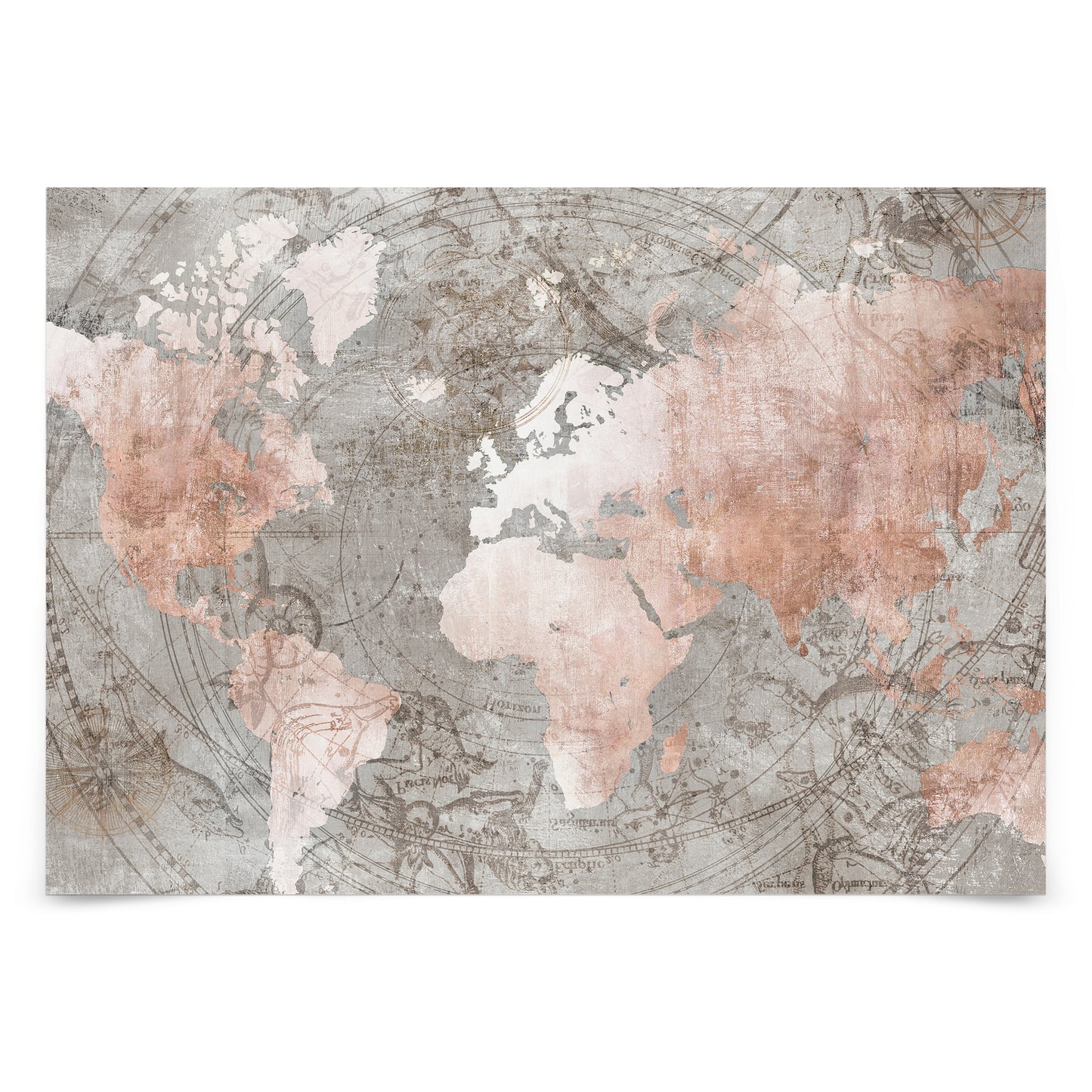 Peel & Stick Wall Mural - Celestial World Map By PI Creative Art