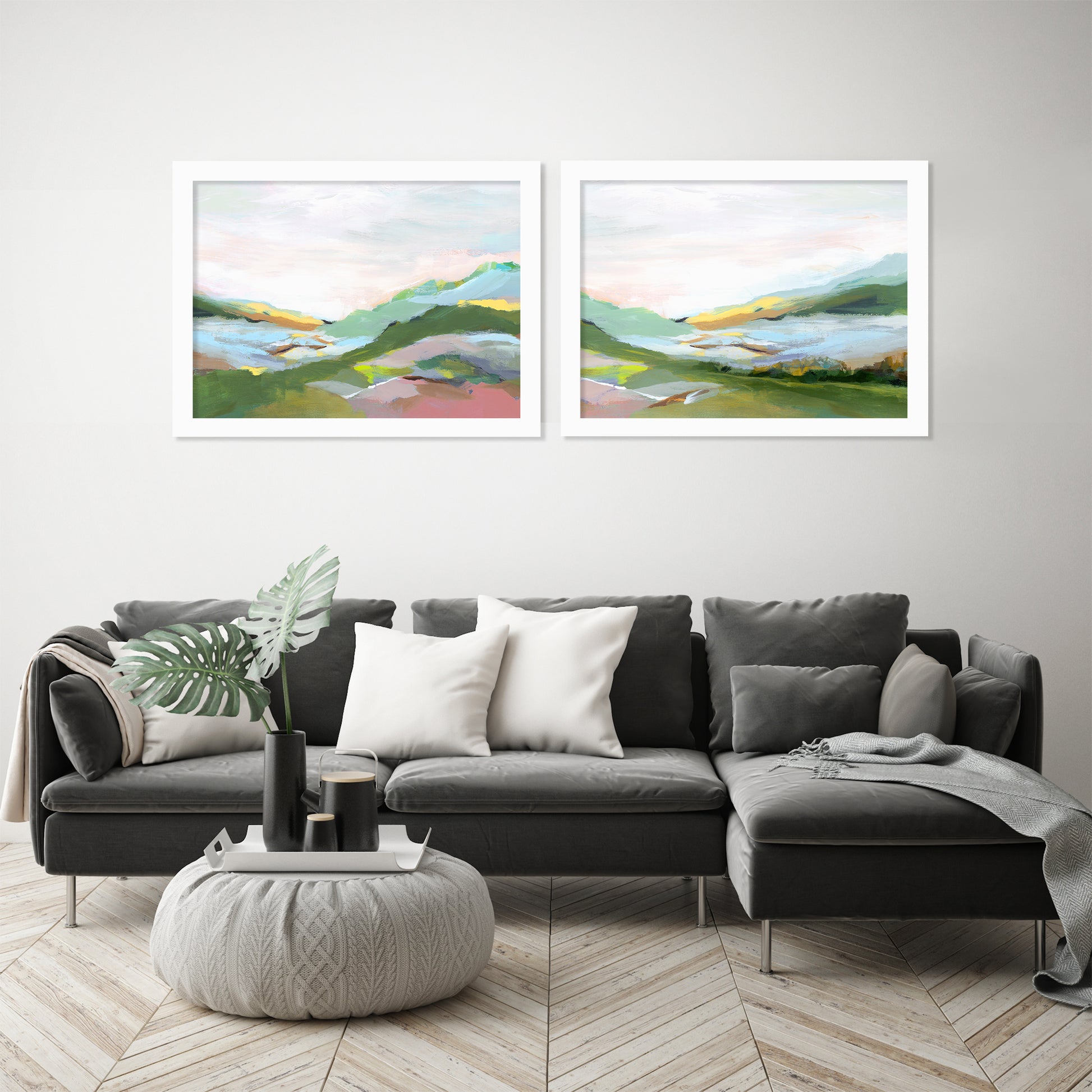 Highland by PI Creative Art - 2 Piece Framed Print Set - Americanflat