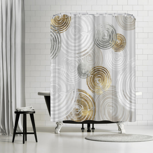 Spinning I by Pi Creative Art - Shower Curtain, Shower Curtain, 74" X 71"