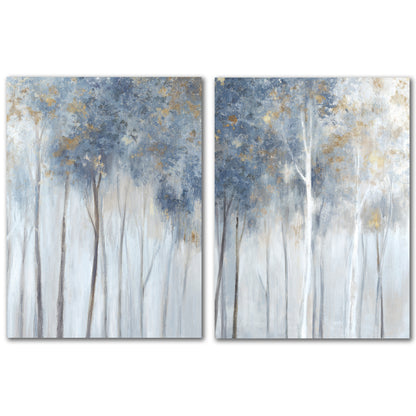 Fog and Gold by PI Creative Art - 2 Piece Wrapped Canvas Set - Americanflat