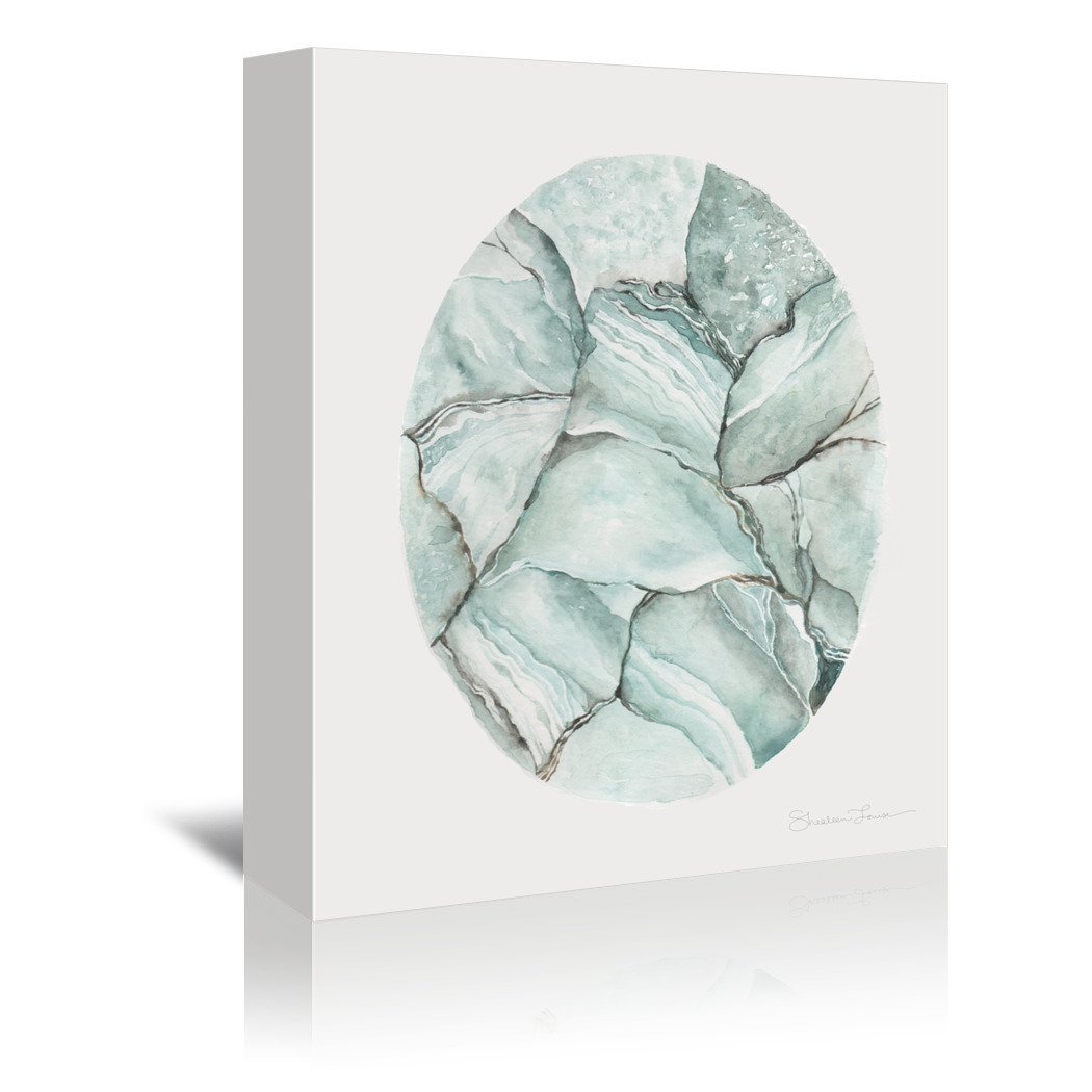 Aquamarine Stone by Shealeen Louise Wrapped Canvas - Wrapped Canvas - Americanflat