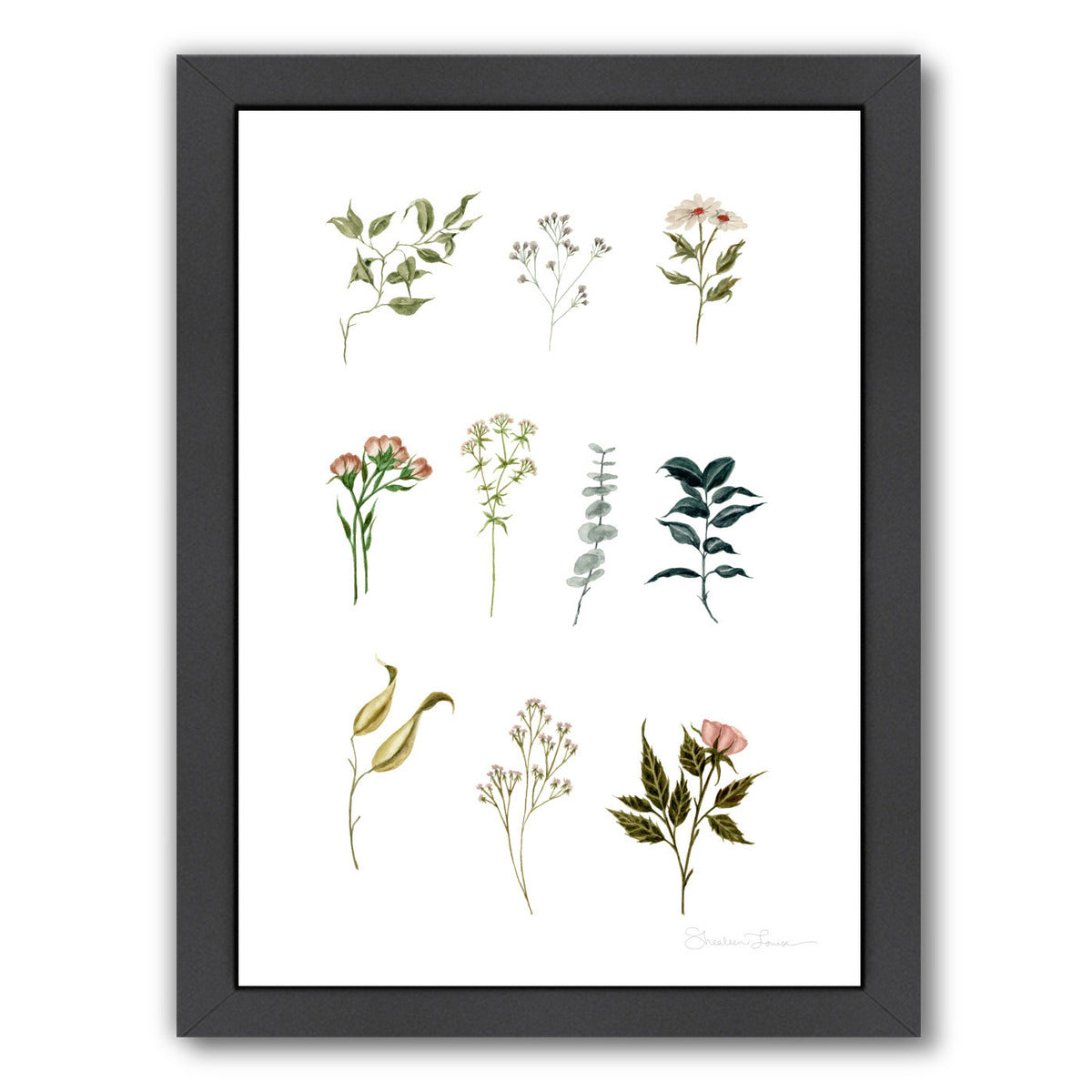 Delicate Botanica Pieces by Shealeen Louise Framed Print - Americanflat