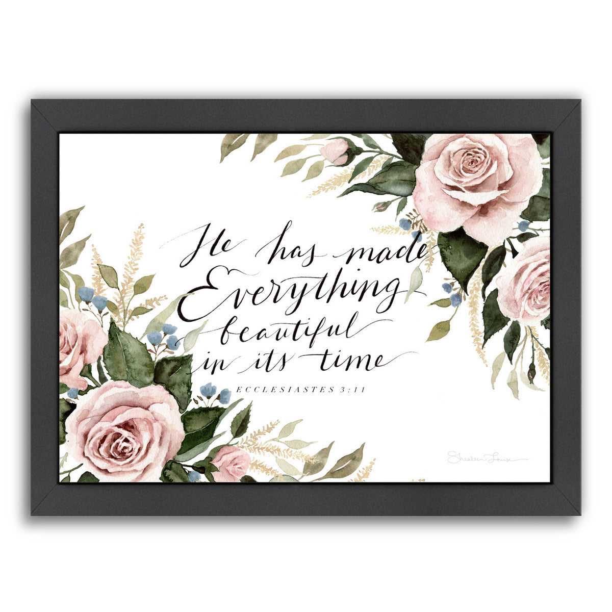 He Has Made Everything Beautiful by Shealeen Louise Framed Print - Americanflat
