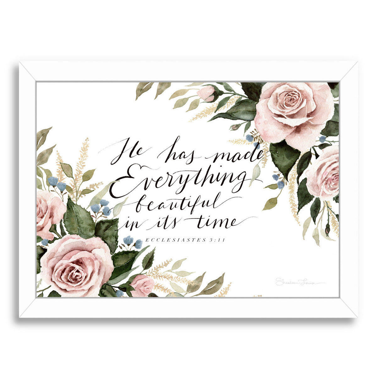 He Has Made Everything Beautiful by Shealeen Louise Framed Print - Americanflat