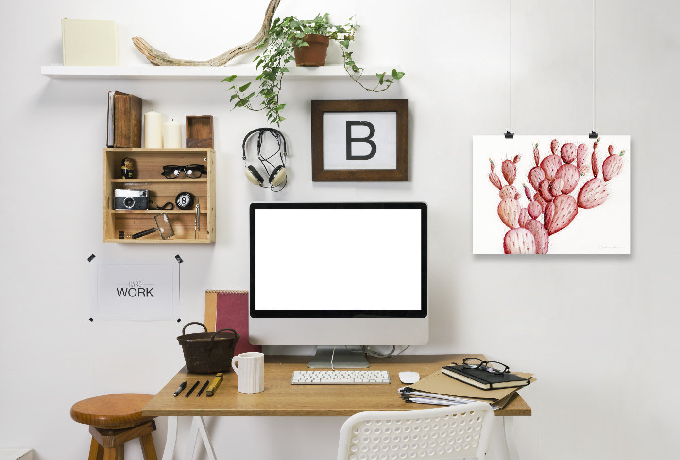 Pink Cacti by Shealeen Louise Art Print - Art Print - Americanflat