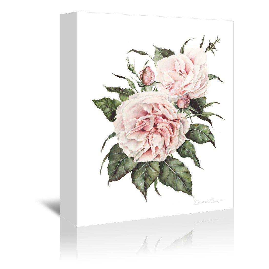 Pink Garden Roses by Shealeen Louise Wrapped Canvas - Wrapped Canvas - Americanflat
