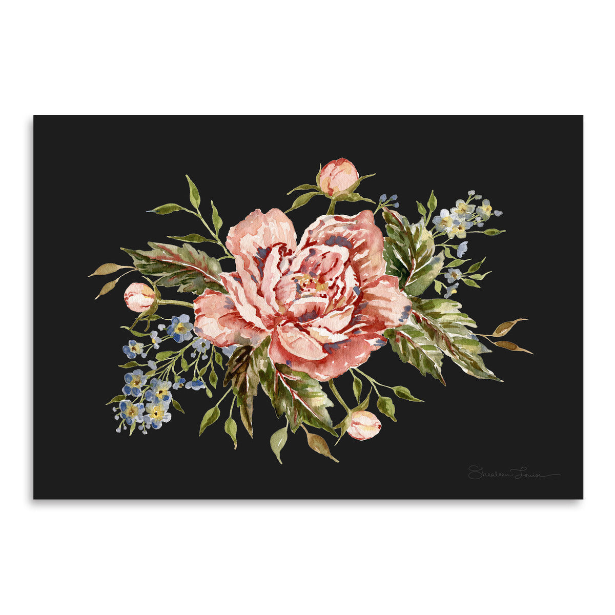 Pink Wild Rose Bouquet by Shealeen Louise Art Print - Art Print - Americanflat