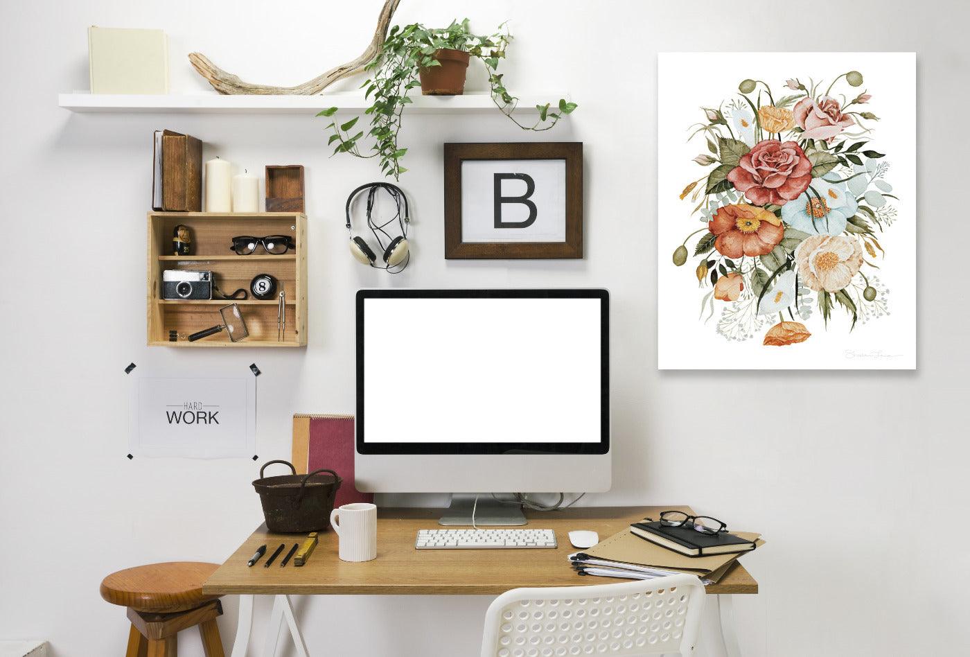 Roses And Poppies by Shealeen Louise Wrapped Canvas - Wrapped Canvas - Americanflat
