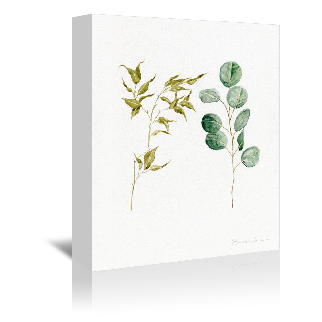Two Eucalyptus Pieces by Shealeen Louise Wrapped Canvas - Wrapped Canvas - Americanflat