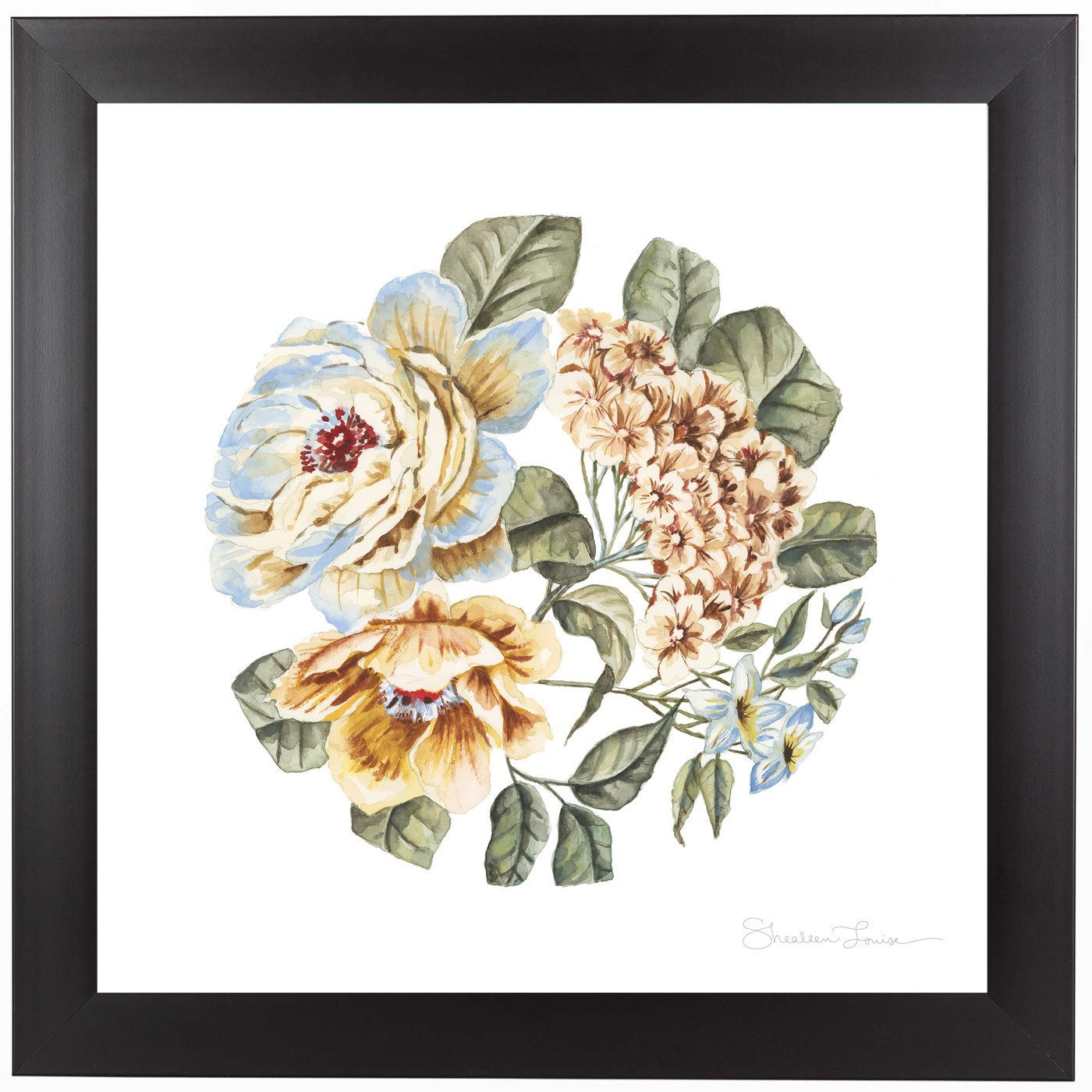 Circular Pastel Florals by Shealeen Louise Framed Print - Americanflat