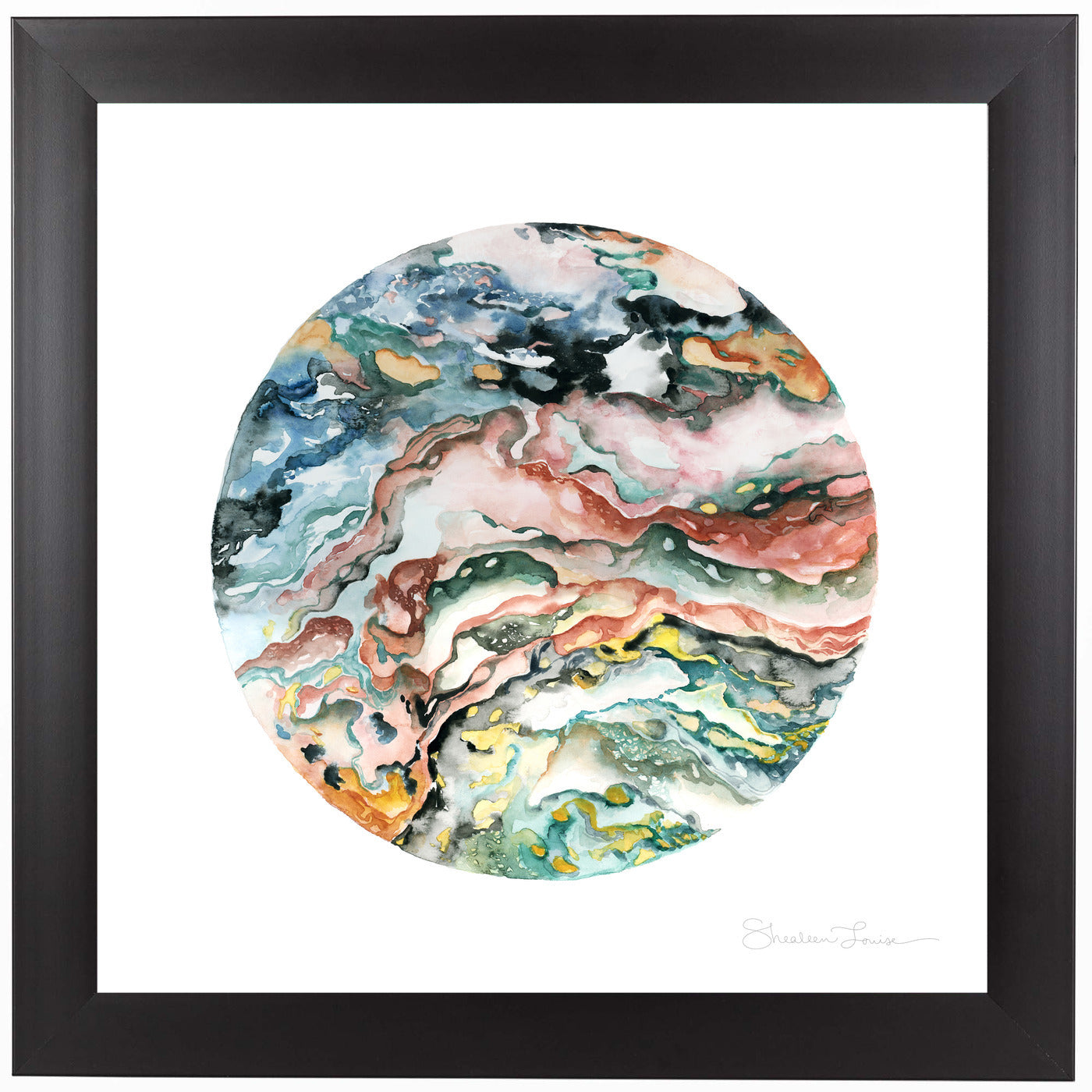 Colorful Geode by Shealeen Louise Framed Print - Americanflat