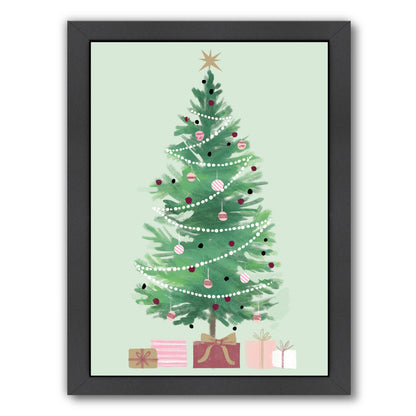 Christmas Tree By Kathryn Selbert - Black Framed Print - Wall Art - Americanflat