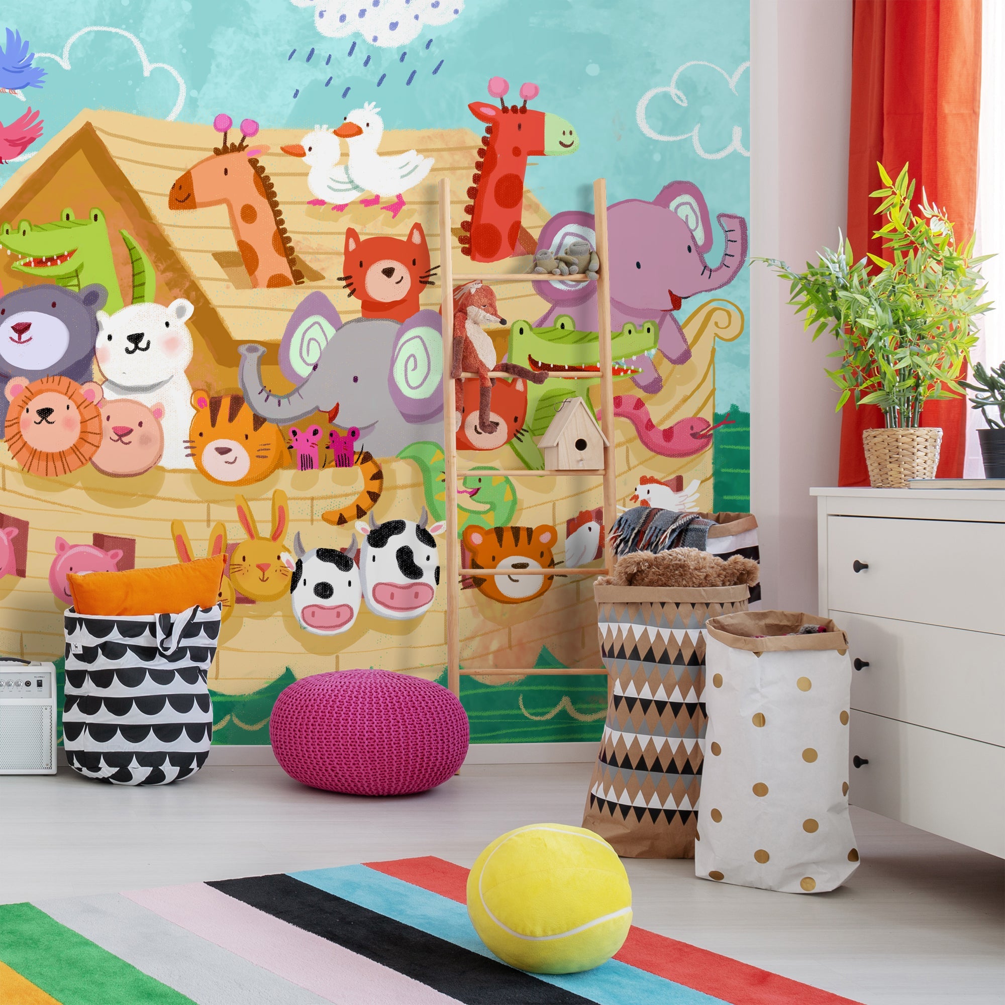 Peel & Stick Wall Mural - Noahs Ark By Kathryn Selbert