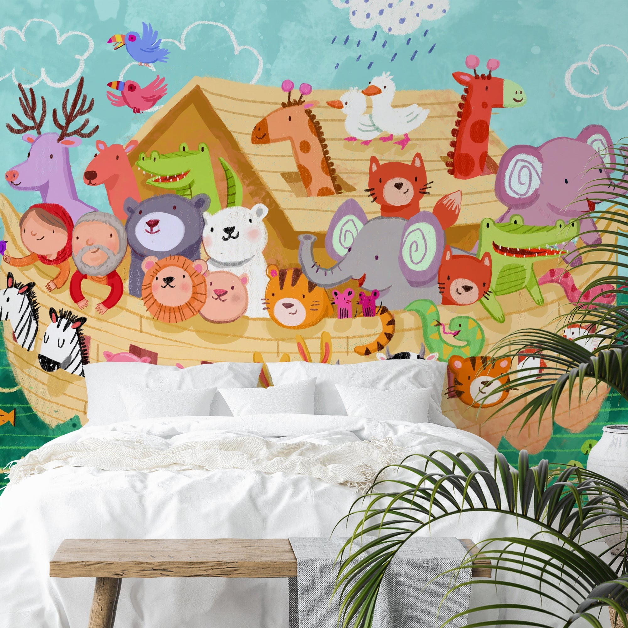 Peel & Stick Wall Mural - Noahs Ark By Kathryn Selbert