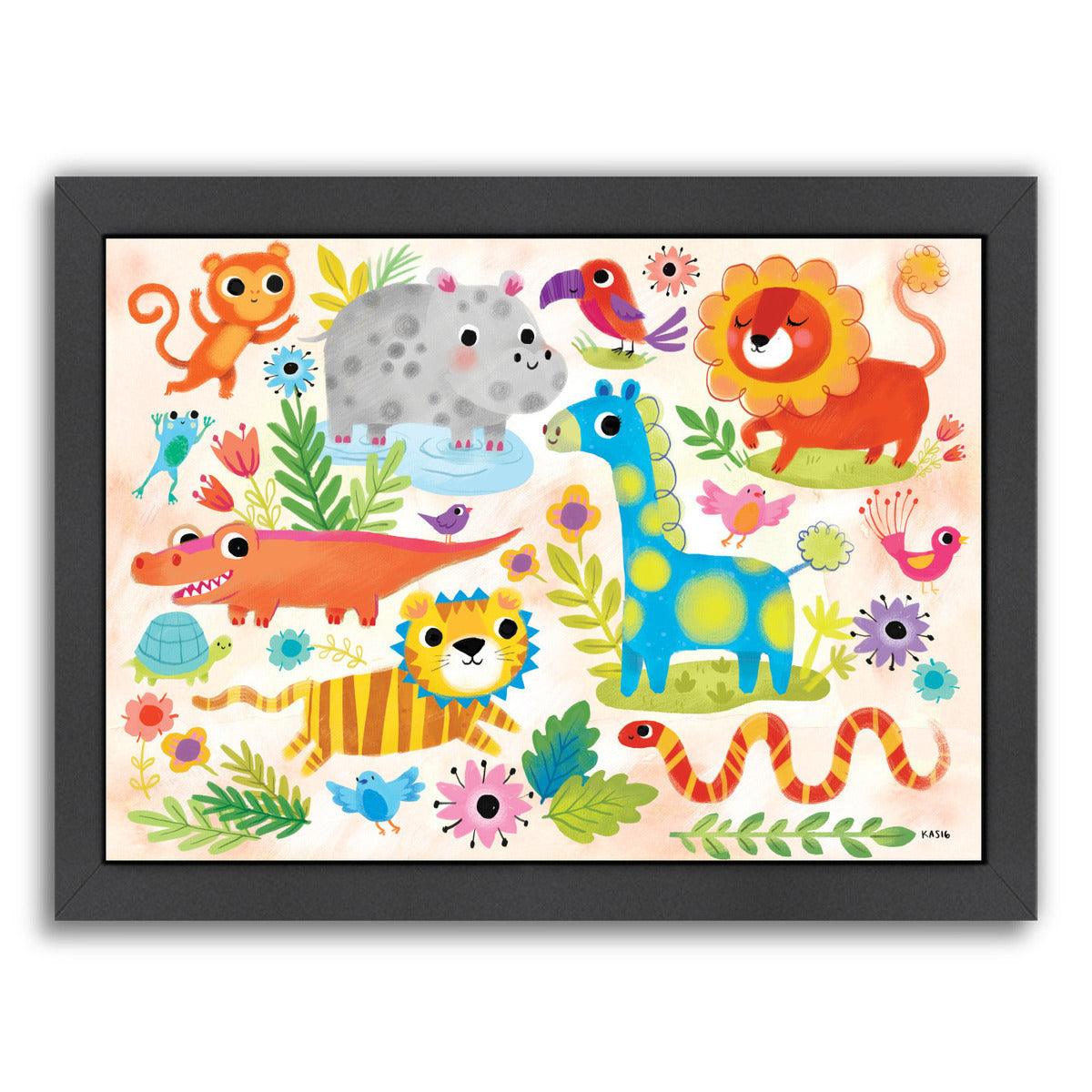 Safari By Kathryn Selbert - Black Framed Print - Wall Art - Americanflat