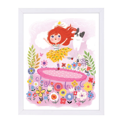 Tutus And Trampolines By Kathryn Selbert - Framed Print - Americanflat