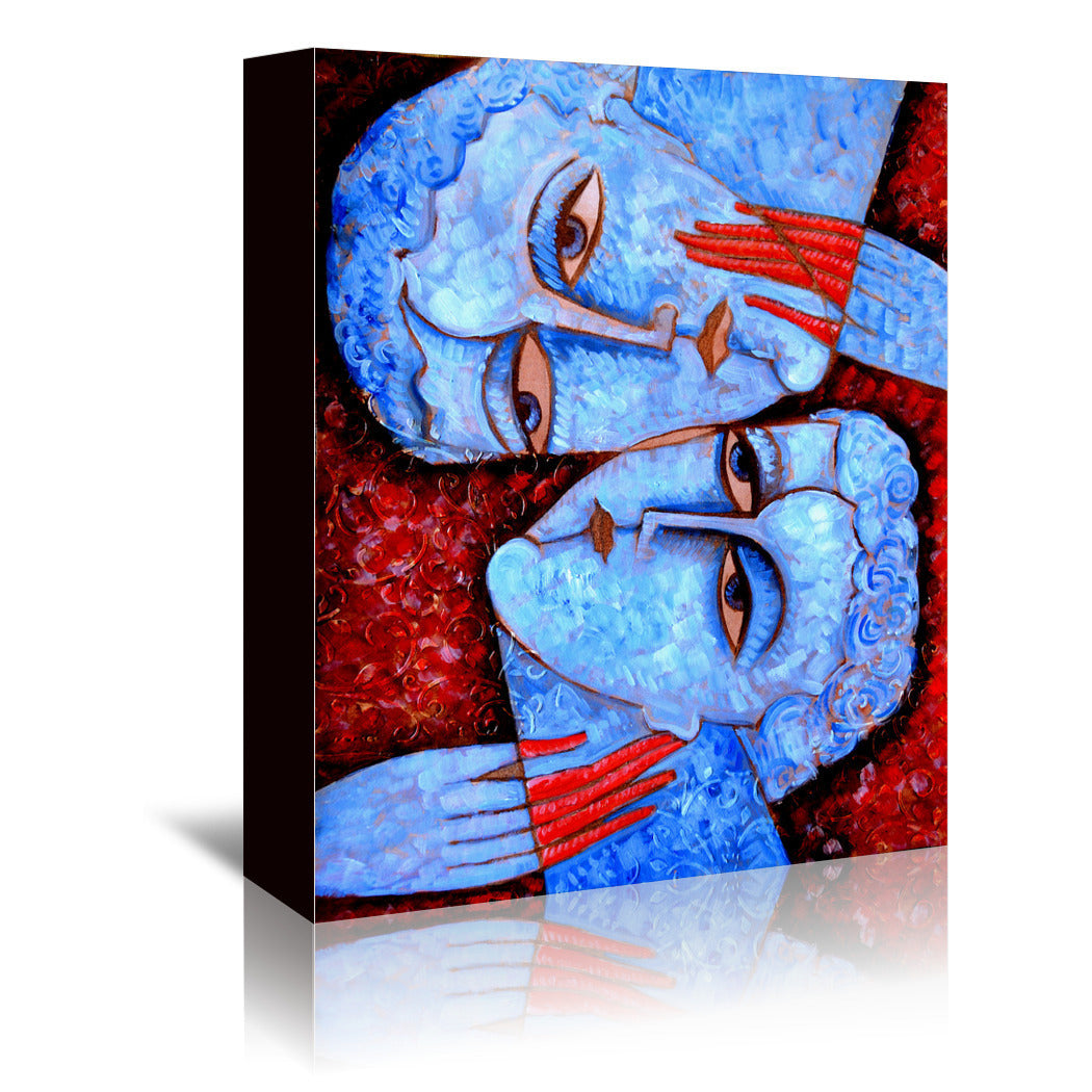 Kiss by Van Hovak Wrapped Canvas - Wrapped Canvas - Americanflat