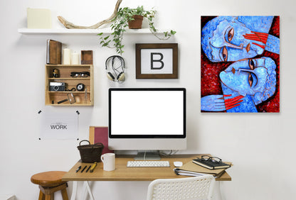 Kiss by Van Hovak Wrapped Canvas - Wrapped Canvas - Americanflat