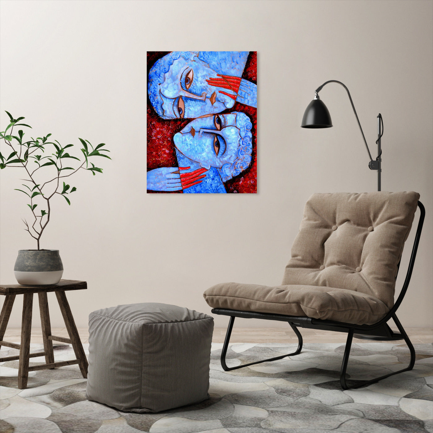 Kiss by Van Hovak Wrapped Canvas - Wrapped Canvas - Americanflat