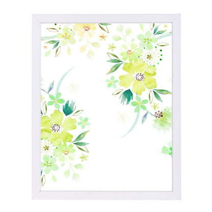 Floral Watercolor 2 By Victoria Nelson - White Framed Print - Wall Art - Americanflat