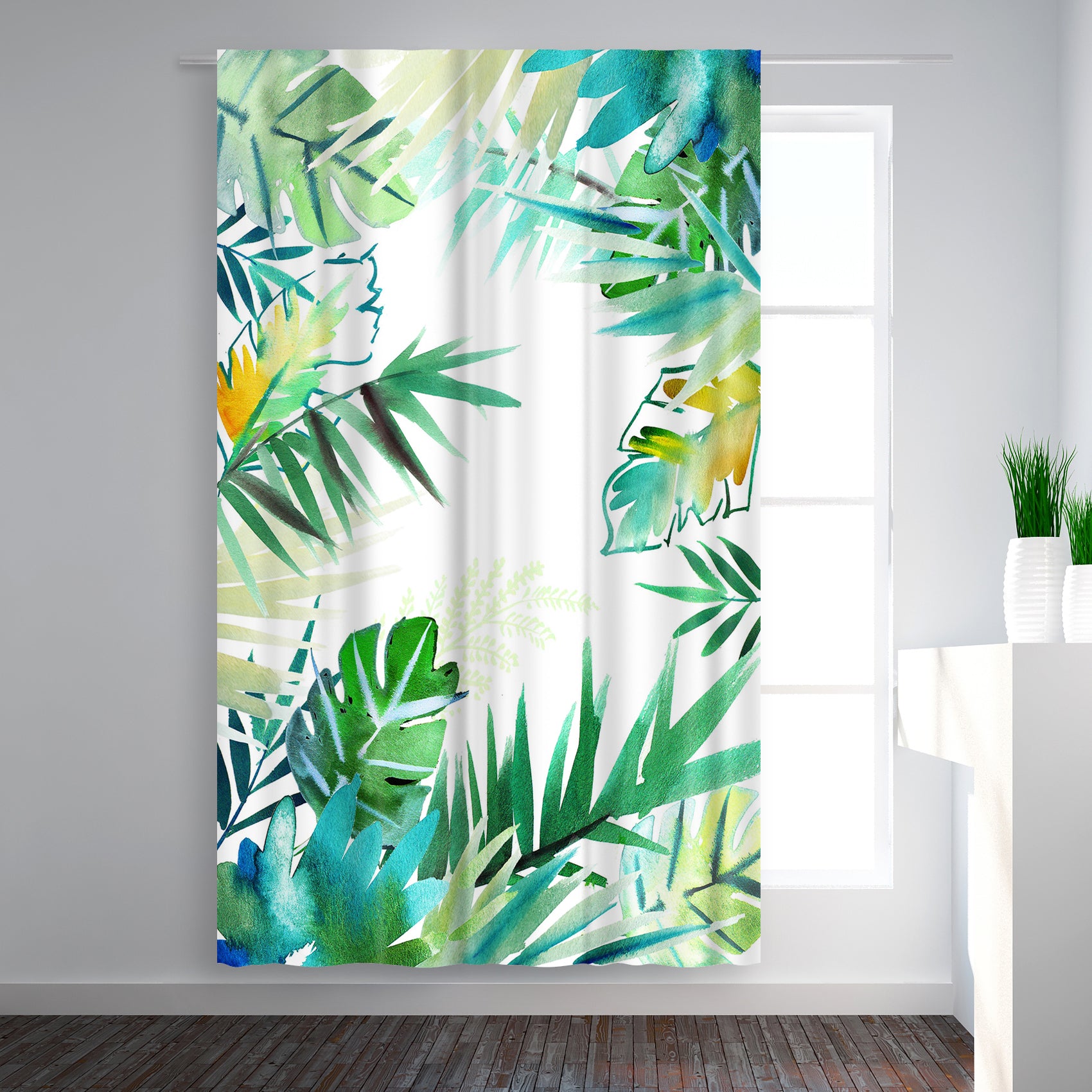 Blackout Curtain Single Panel - Tropical Foliage by Victoria Nelson - Blackout Curtains - Americanflat