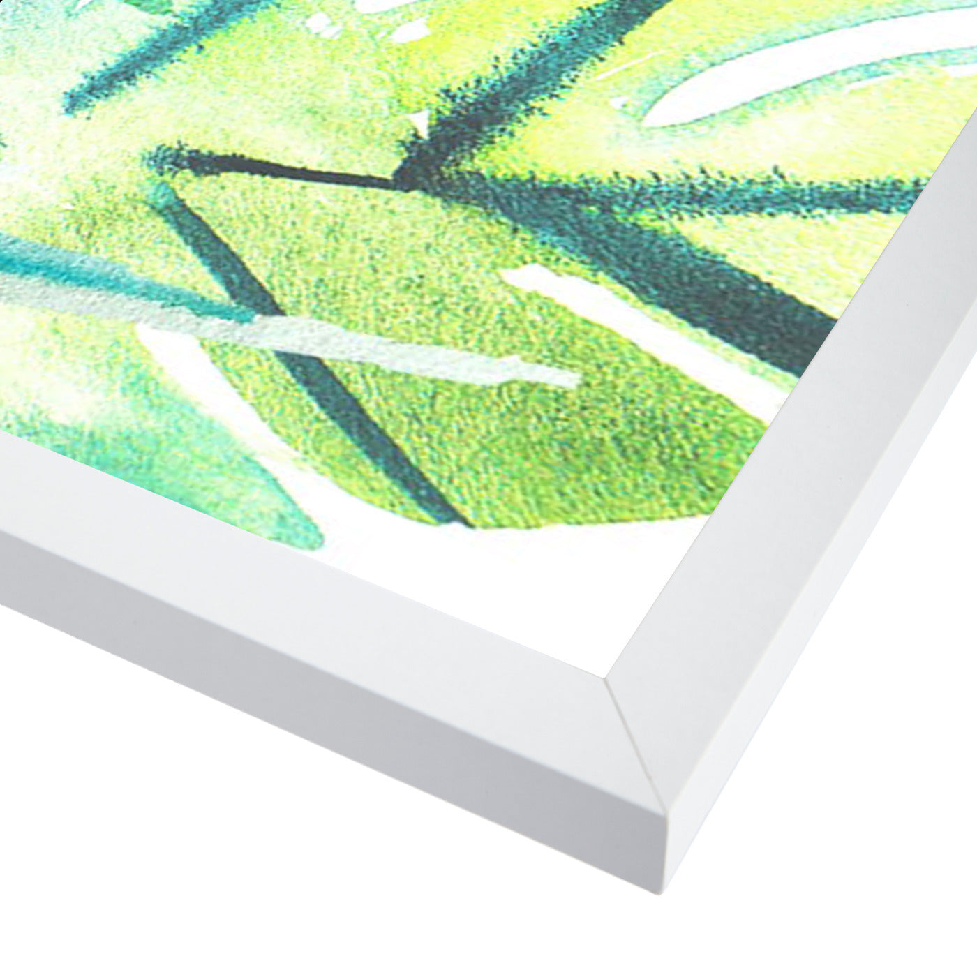 Tropical Foliage By Victoria Nelson - White Framed Print - Wall Art - Americanflat