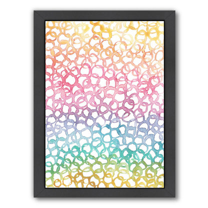 Rainbow Abstract 8 By Victoria Nelson - Black Framed Print - Wall Art - Americanflat